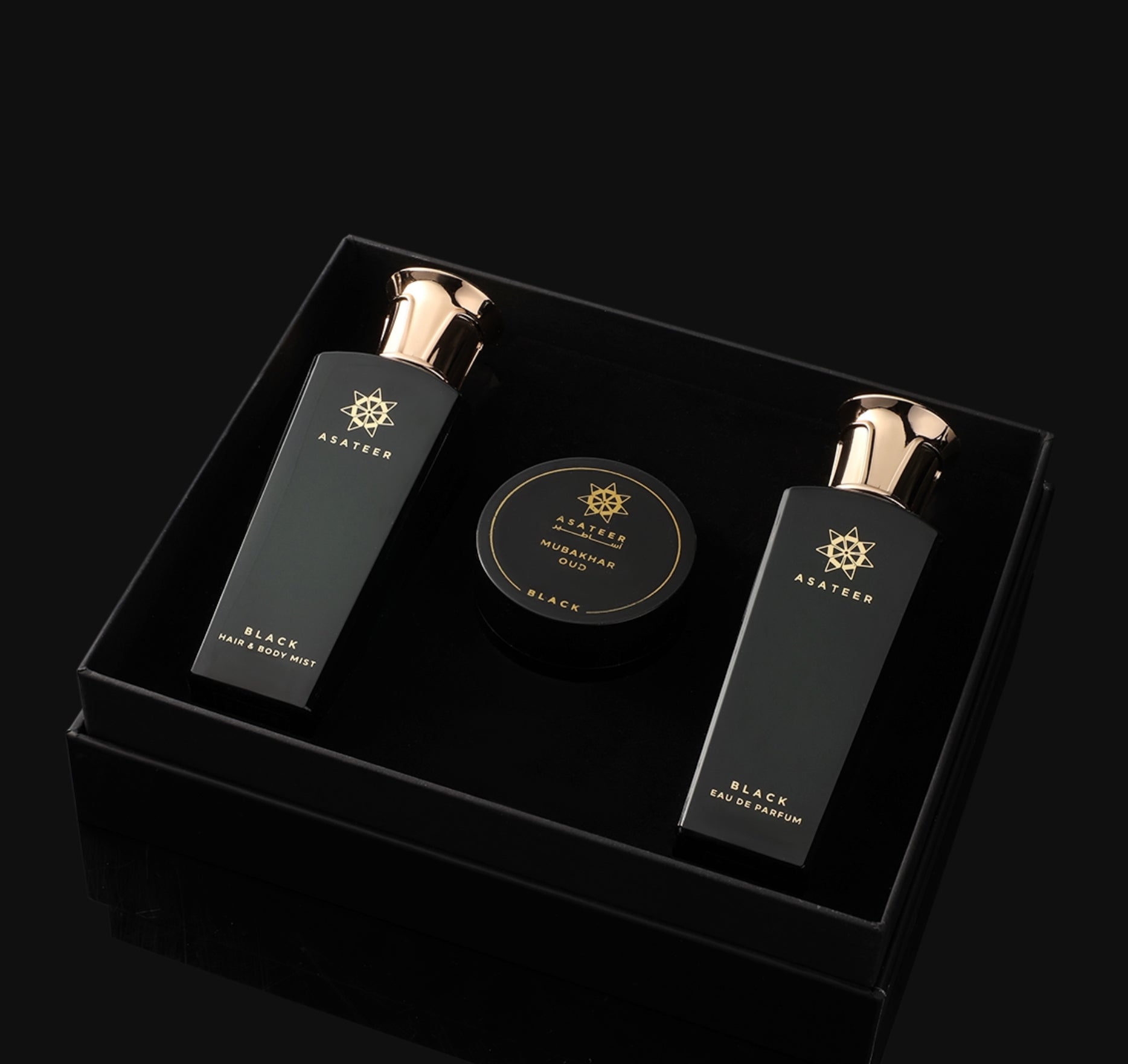 Asateer Black Perfume Collection - 3 pcs