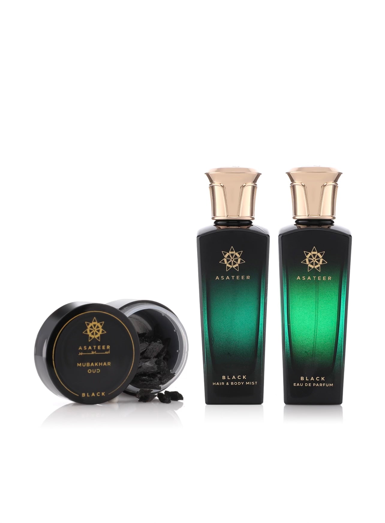 Asateer Black Perfume Collection - 3 pcs
